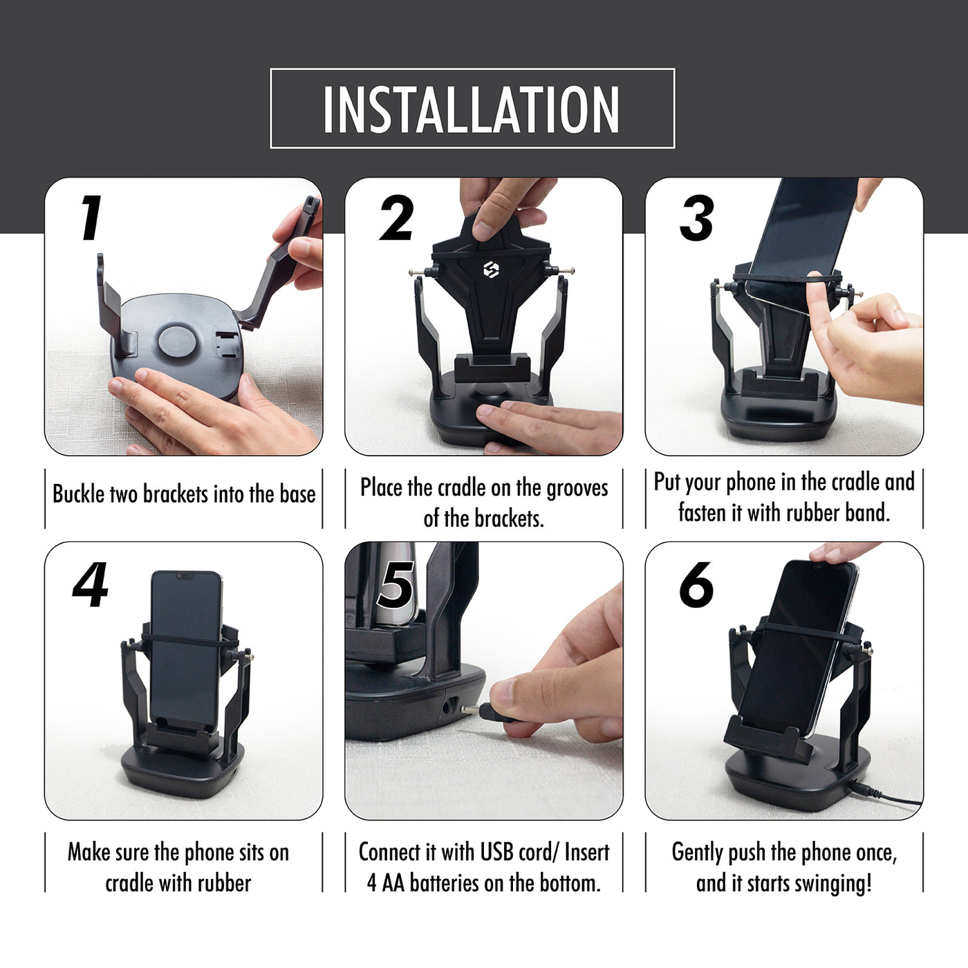 SNYZO Phone Swing Phone Rocker Shaker Steps Counter for Pokemon Go