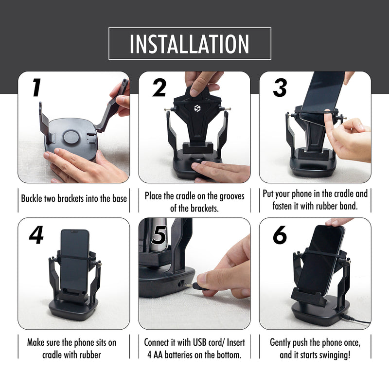 SNYZO Phone Swing Phone Rocker Shaker Steps Counter for Pokemon Go