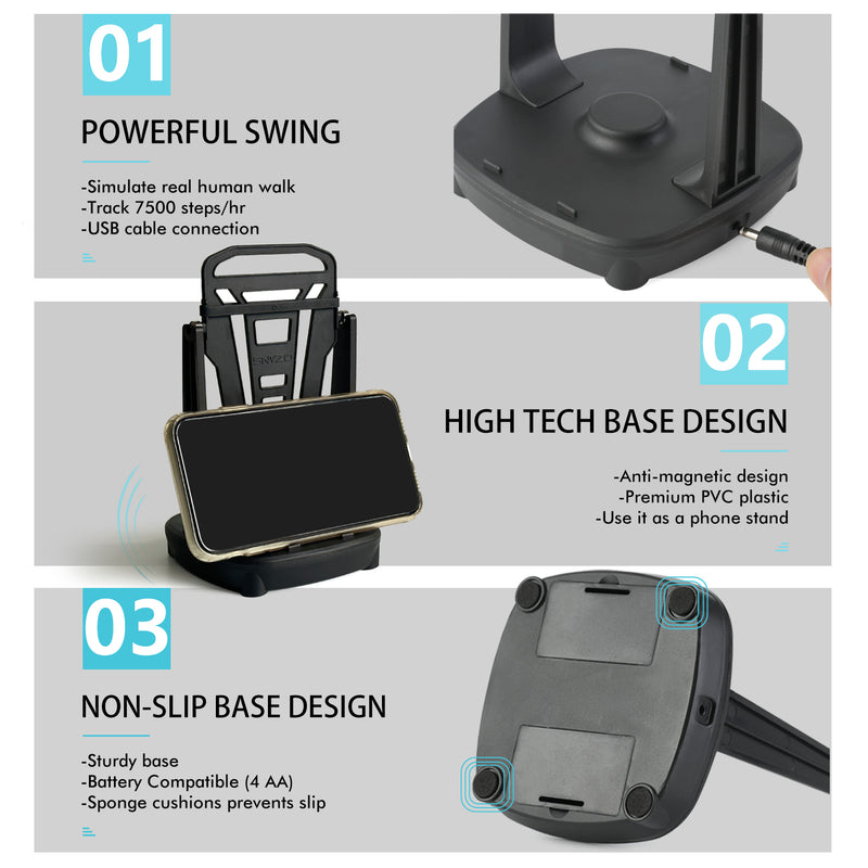 SNYZO Phone Swing Phone Rocker Pro Shaker Steps Counter for Pokemon Go